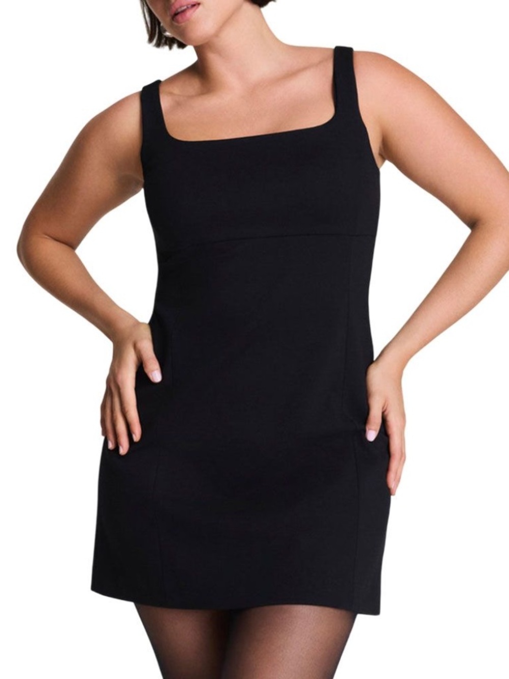 SPANX Ponte Sleeveless Mini Dress - Classic Black - Size Large NWT NEW WITH TAGS